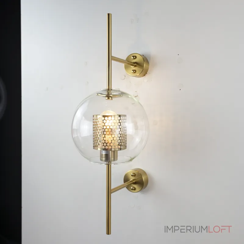Настенный светильник CATCH WALL ball L55 brass от ImperiumLoft