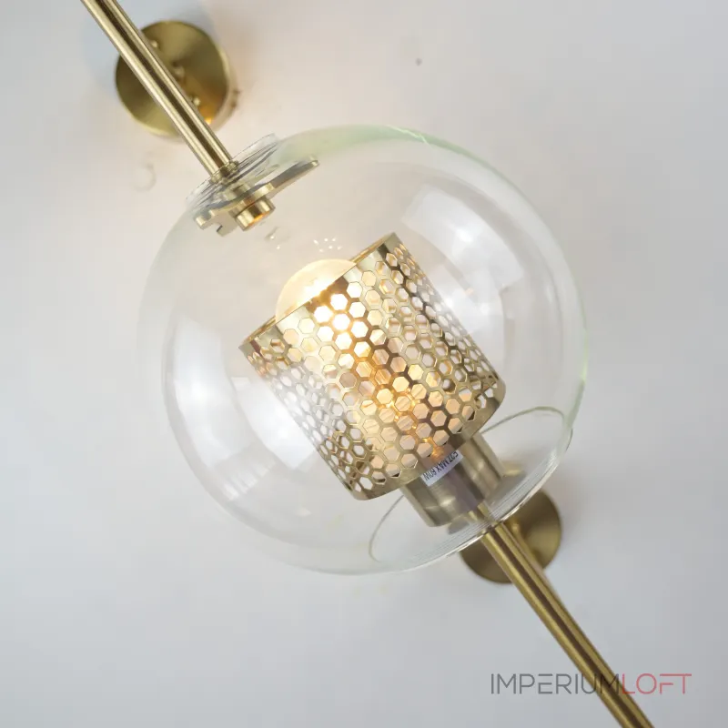 Настенный светильник CATCH WALL ball L55 brass от ImperiumLoft