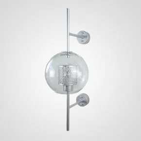 Настенный светильник CATCH WALL ball L55 steel