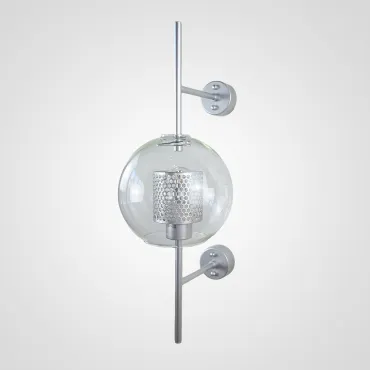 Настенный светильник CATCH WALL ball L55 steel