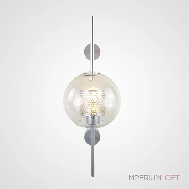 Настенный светильник CATCH WALL ball L55 steel от ImperiumLoft