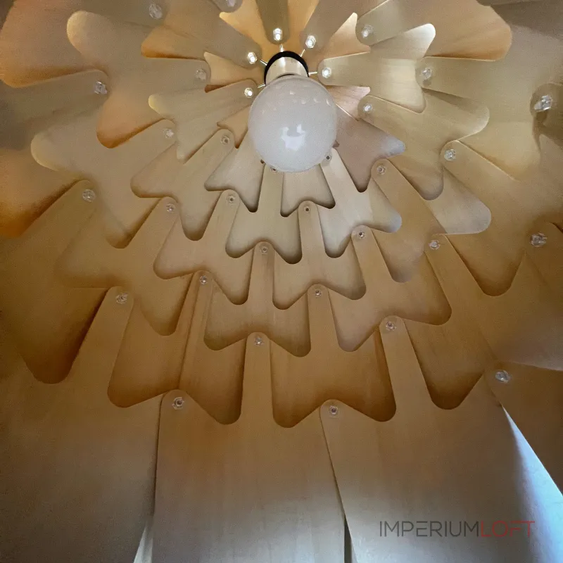 Подвесной светильник Crimea Pine Cone natural wood D50 от ImperiumLoft