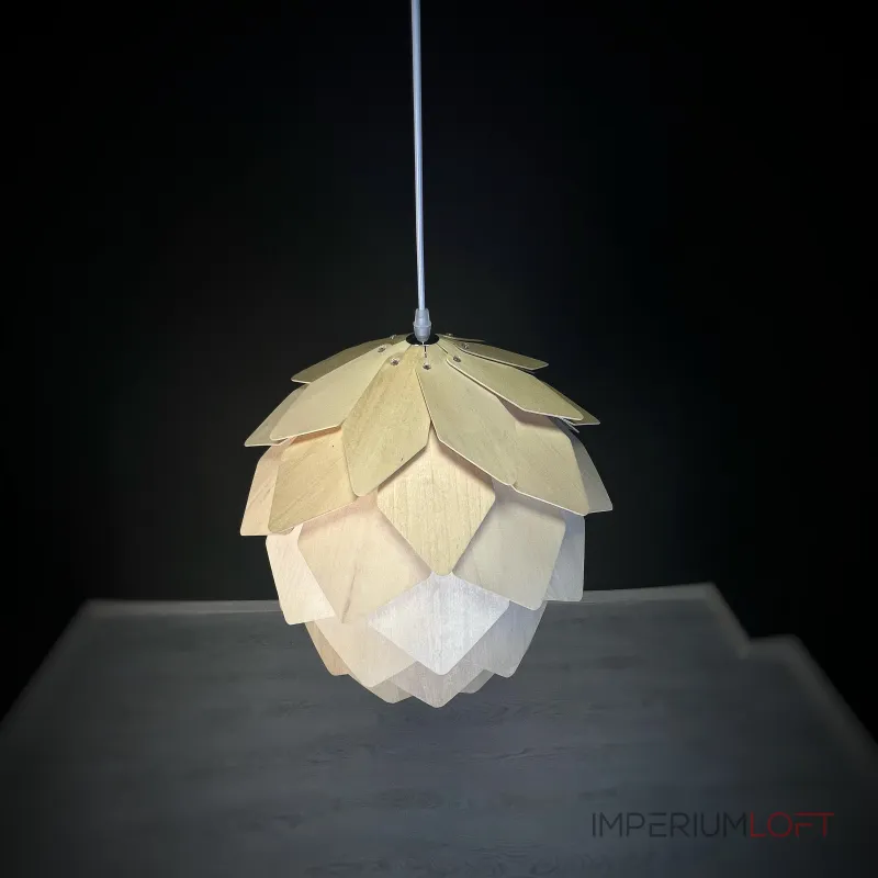 Подвесной светильник Crimea Pine Cone natural wood D50 от ImperiumLoft