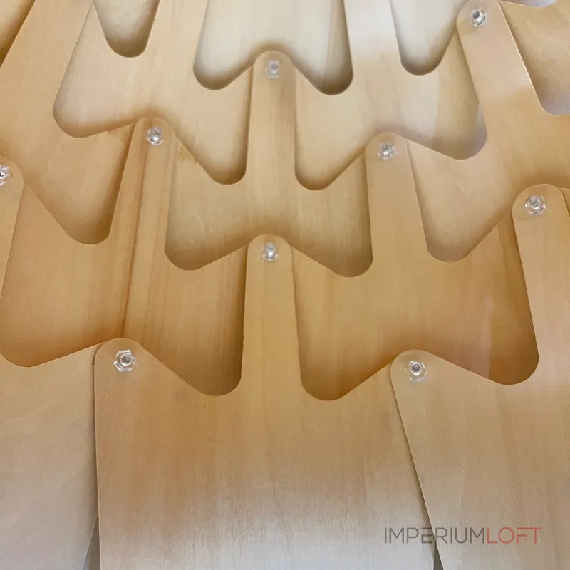 Подвесной светильник Crimea Pine Cone natural wood D50 от ImperiumLoft