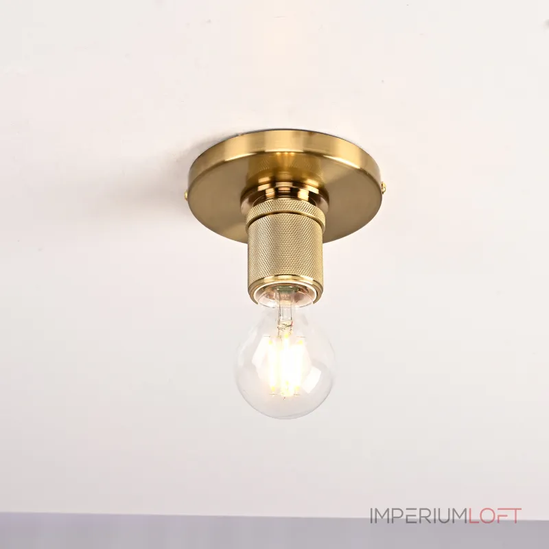 Потолочный светильник RH Utilitaire Socket Flushmount Brass от ImperiumLoft