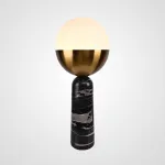 Настольная лампа Marble Globe Black  от ImperiumLoft