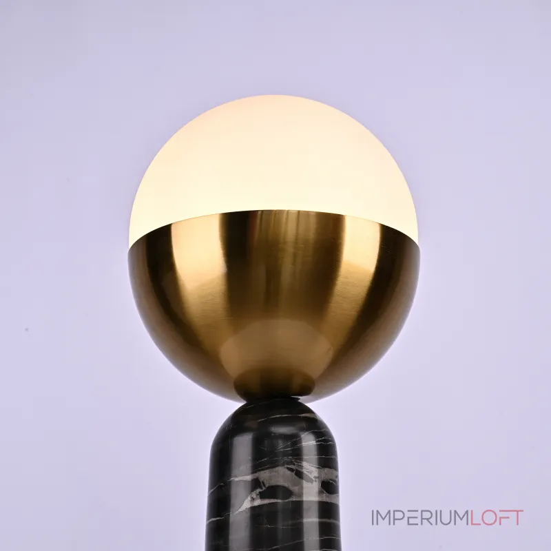 Настольная лампа Marble Globe Black  от ImperiumLoft