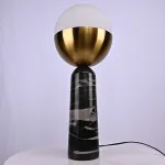 Настольная лампа Marble Globe Black  от ImperiumLoft