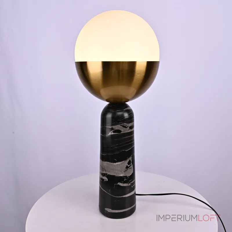 Настольная лампа Marble Globe Black  от ImperiumLoft