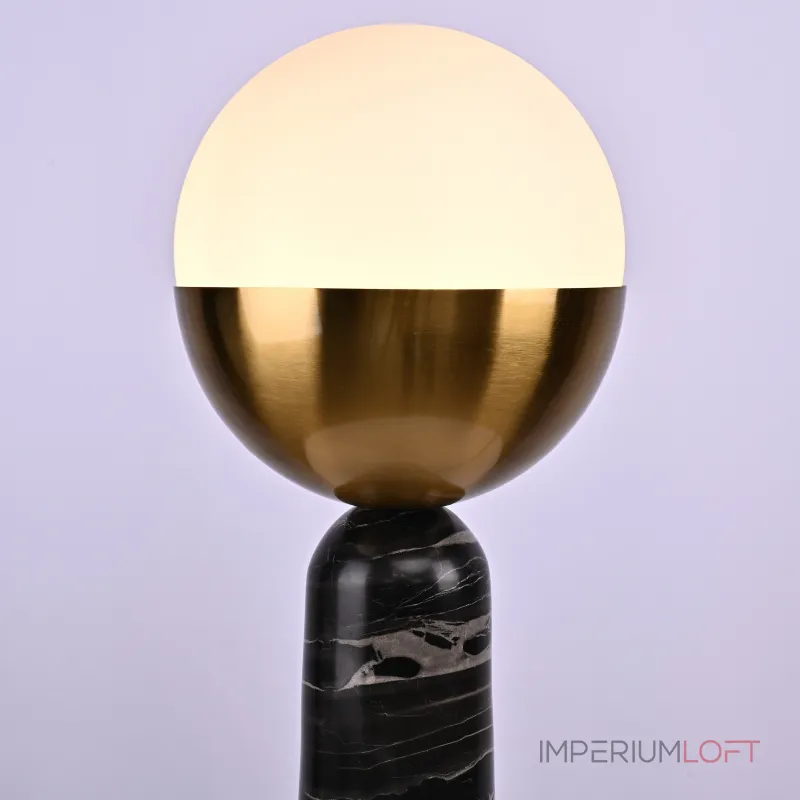 Настольная лампа Marble Globe Black  от ImperiumLoft