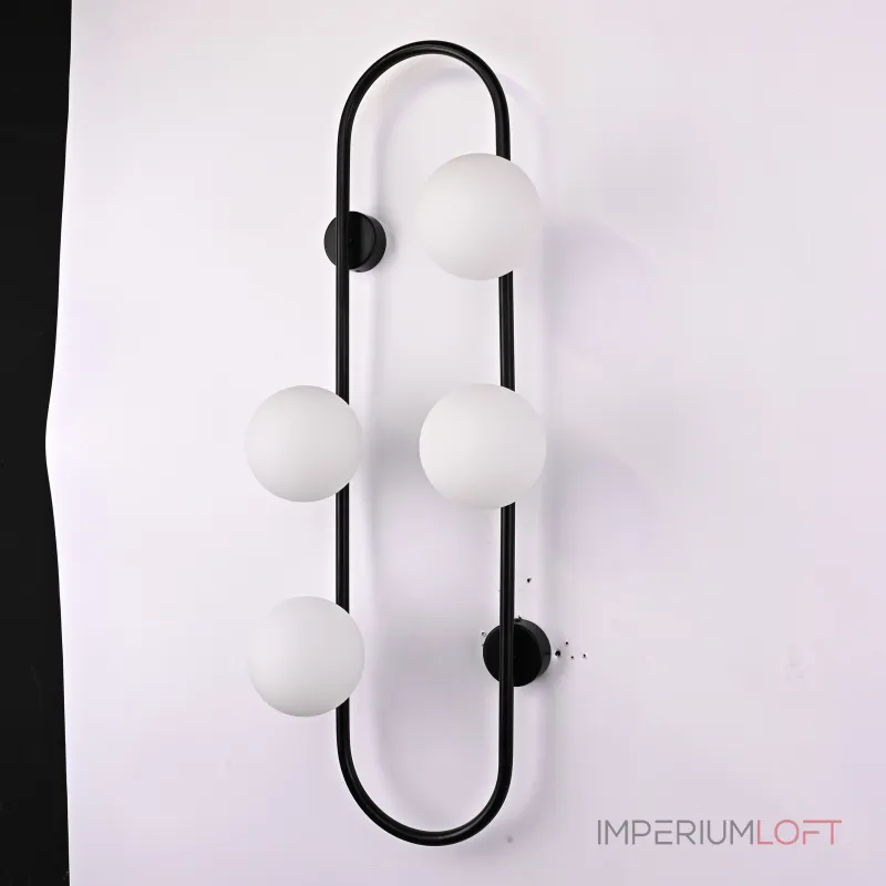 Настенное бра HOOP WALL H77 Black от ImperiumLoft