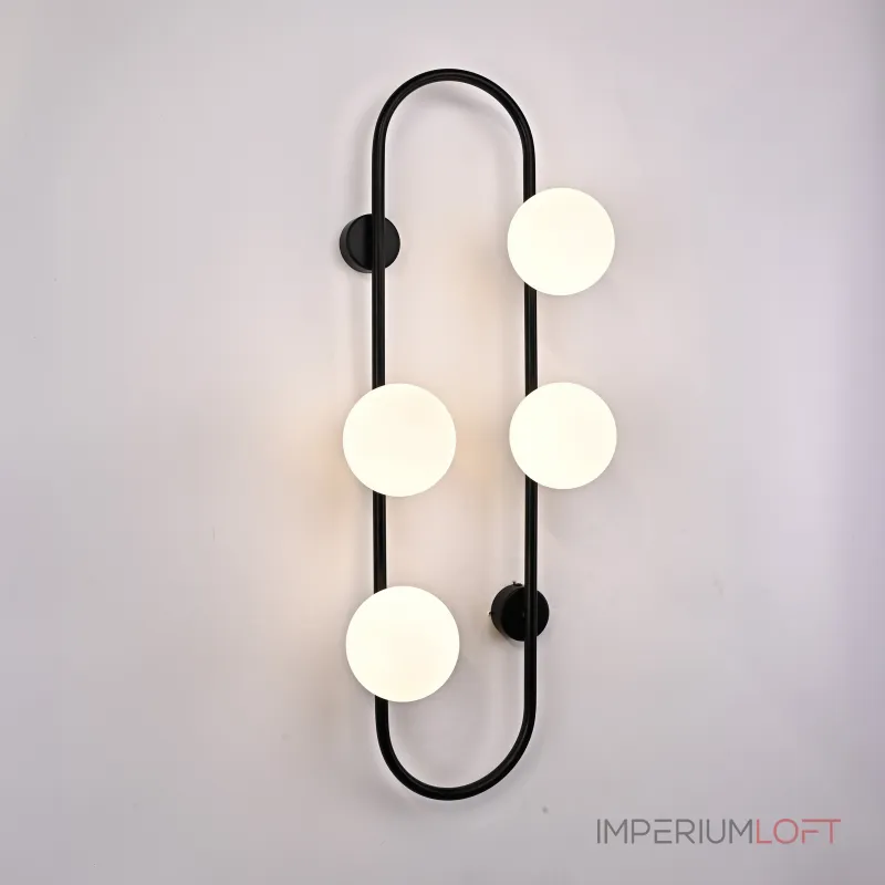 Настенное бра HOOP WALL H77 Black от ImperiumLoft