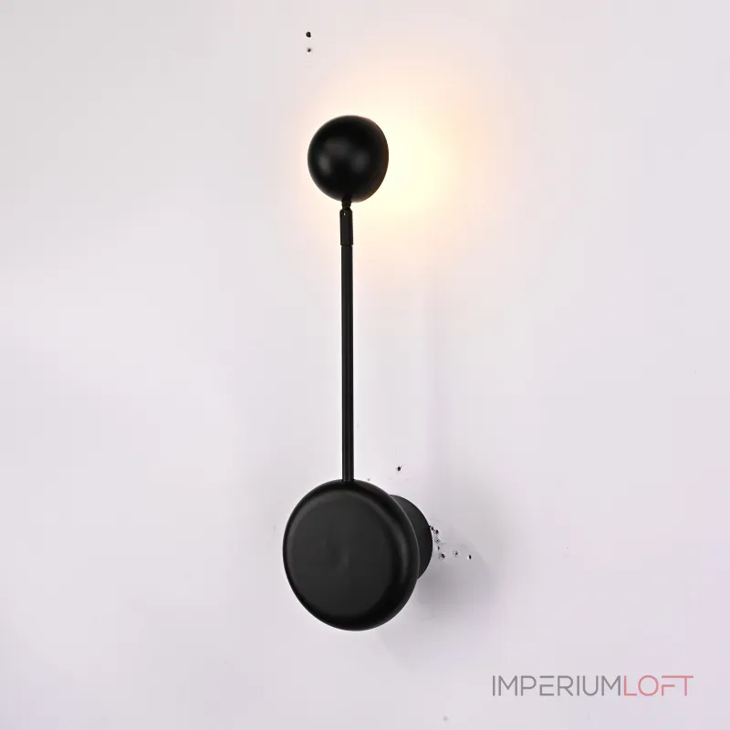 Бра Pin Wall Light A Black от ImperiumLoft