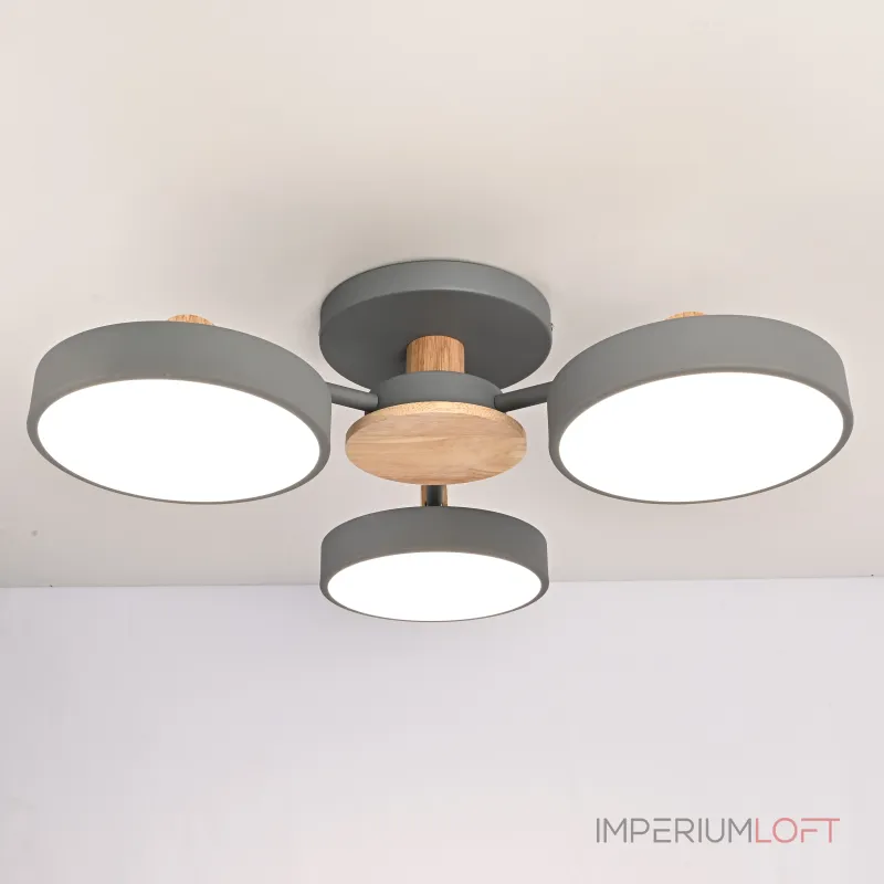 Потолочная люстра MOVE 3 Gray от ImperiumLoft Потолочная люстра MOVE 3 Gray от ImperiumLoft