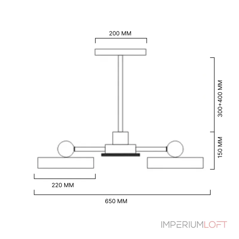 Потолочная люстра MOVE 3 Gray от ImperiumLoft Потолочная люстра MOVE 3 Gray от ImperiumLoft