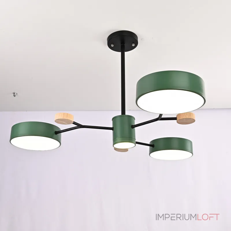 Люстра на штанге MEADE 4 lamps Green от ImperiumLoft Люстра на штанге MEADE 4 lamps Green от ImperiumLoft