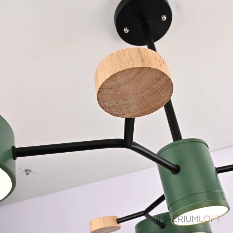 Люстра на штанге MEADE 4 lamps Green от ImperiumLoft Люстра на штанге MEADE 4 lamps Green от ImperiumLoft
