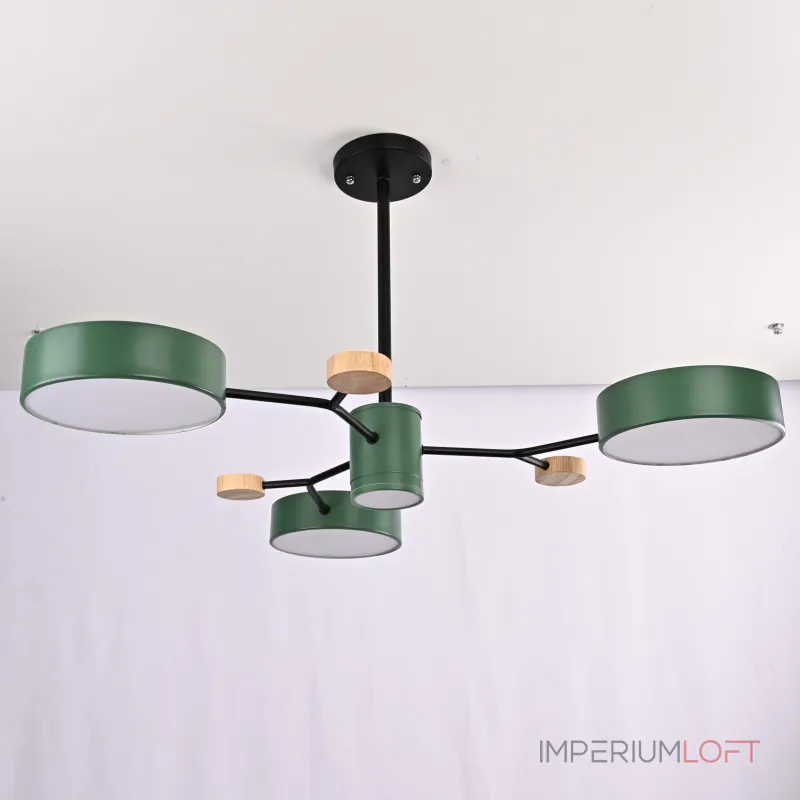 Люстра на штанге MEADE 4 lamps Green от ImperiumLoft Люстра на штанге MEADE 4 lamps Green от ImperiumLoft