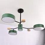 Люстра на штанге MEADE 4 lamps Green от ImperiumLoft