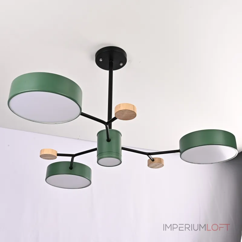 Люстра на штанге MEADE 4 lamps Green от ImperiumLoft Люстра на штанге MEADE 4 lamps Green от ImperiumLoft