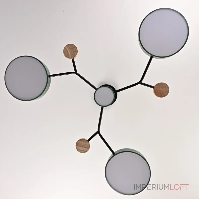 Люстра на штанге MEADE 4 lamps Green от ImperiumLoft Люстра на штанге MEADE 4 lamps Green от ImperiumLoft