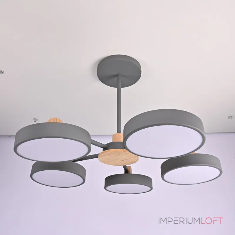 Потолочная люстра MOVE 5 Gray от ImperiumLoft Потолочная люстра MOVE 5 Gray от ImperiumLoft
