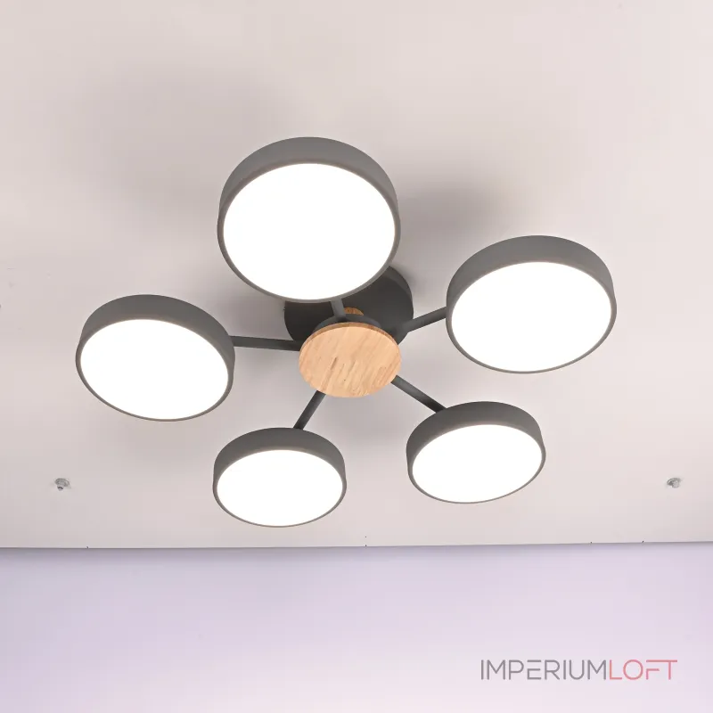 Потолочная люстра MOVE 5 Gray от ImperiumLoft Потолочная люстра MOVE 5 Gray от ImperiumLoft