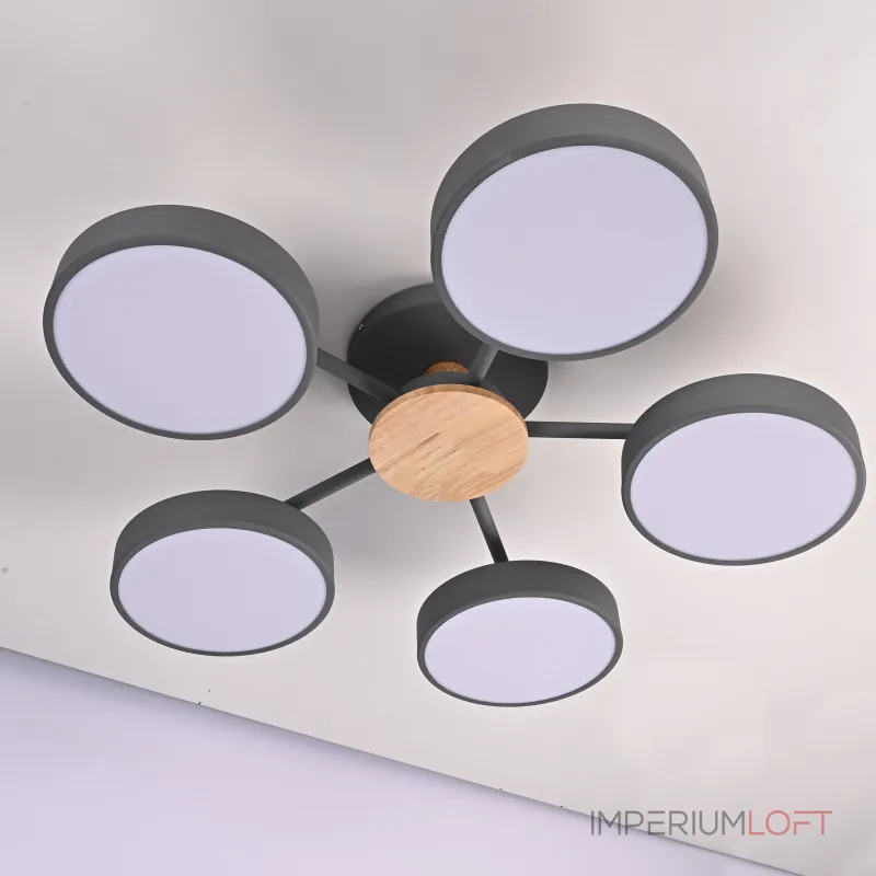 Потолочная люстра MOVE 5 Gray от ImperiumLoft Потолочная люстра MOVE 5 Gray от ImperiumLoft