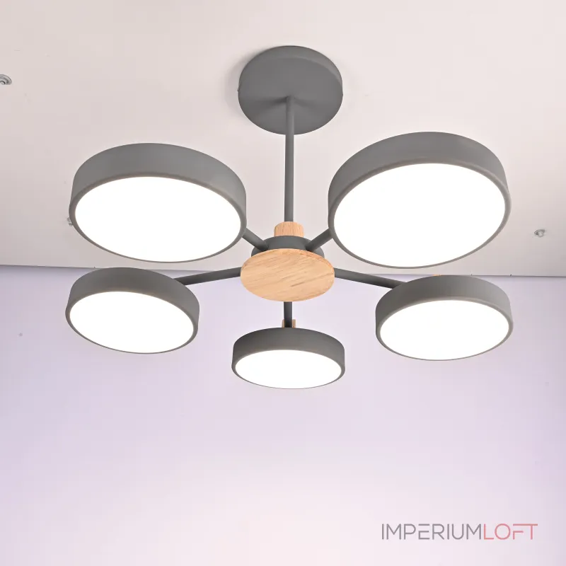 Потолочная люстра MOVE 5 Gray от ImperiumLoft Потолочная люстра MOVE 5 Gray от ImperiumLoft