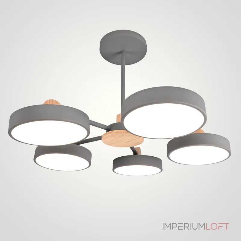 Потолочная люстра MOVE 5 Gray от ImperiumLoft Потолочная люстра MOVE 5 Gray от ImperiumLoft