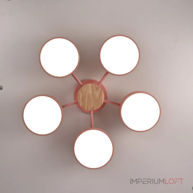 Потолочная люстра MOVE 5 Pink от ImperiumLoft