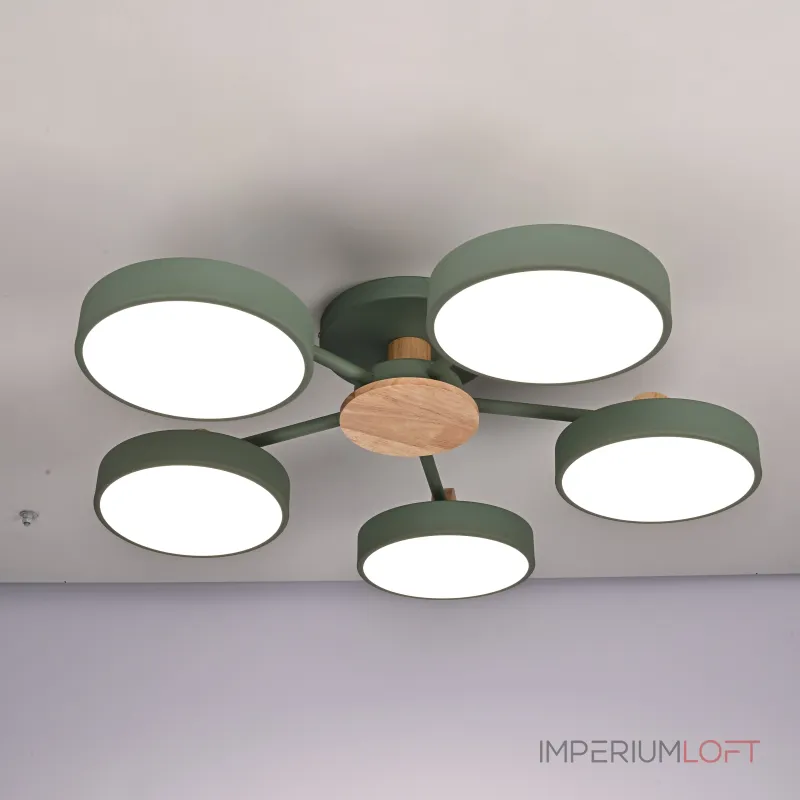 Потолочная люстра MOVE 5 Green от ImperiumLoft Потолочная люстра MOVE 5 Green от ImperiumLoft