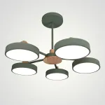 Потолочная люстра MOVE 5 Green от ImperiumLoft