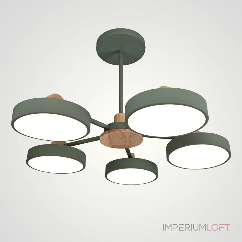 Потолочная люстра MOVE 5 Green от ImperiumLoft Потолочная люстра MOVE 5 Green от ImperiumLoft
