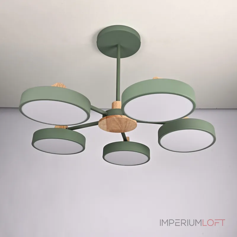 Потолочная люстра MOVE 5 Green от ImperiumLoft Потолочная люстра MOVE 5 Green от ImperiumLoft