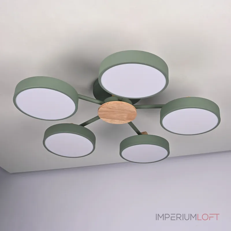 Потолочная люстра MOVE 5 Green от ImperiumLoft Потолочная люстра MOVE 5 Green от ImperiumLoft