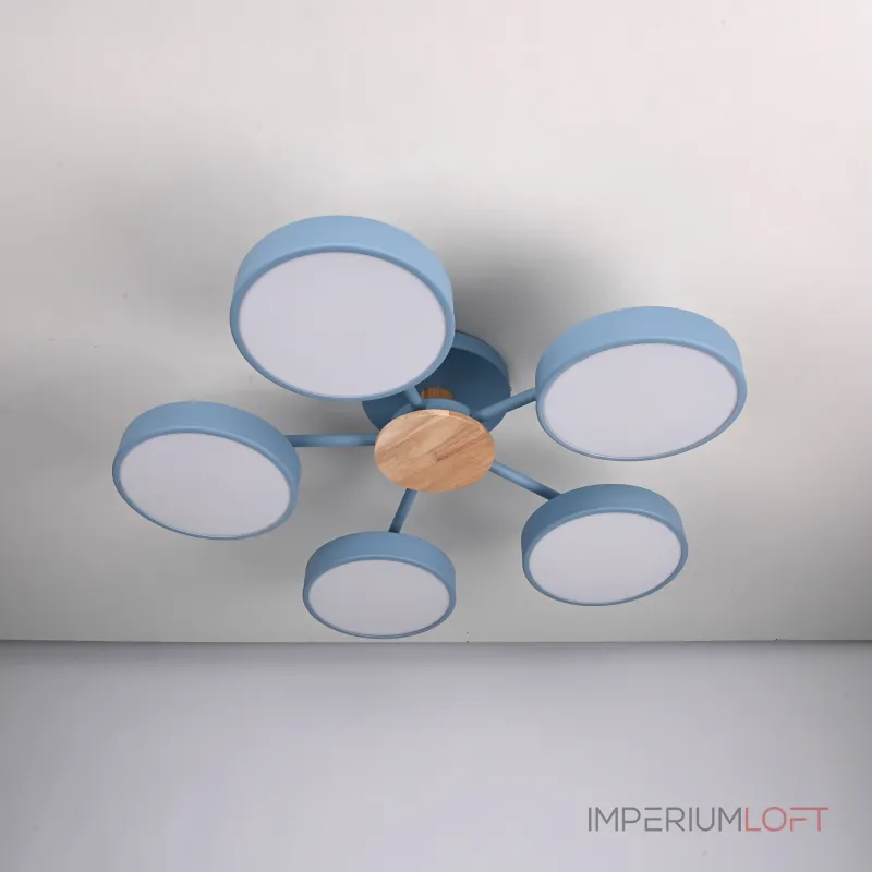 Потолочная люстра MOVE 5 Blue от ImperiumLoft Потолочная люстра MOVE 5 Blue от ImperiumLoft