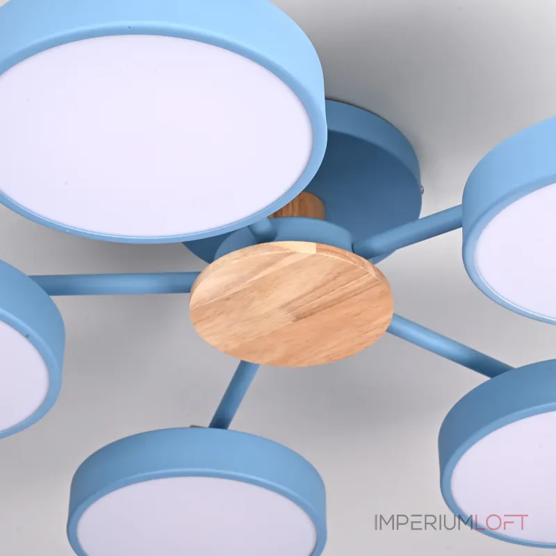 Потолочная люстра MOVE 5 Blue от ImperiumLoft Потолочная люстра MOVE 5 Blue от ImperiumLoft