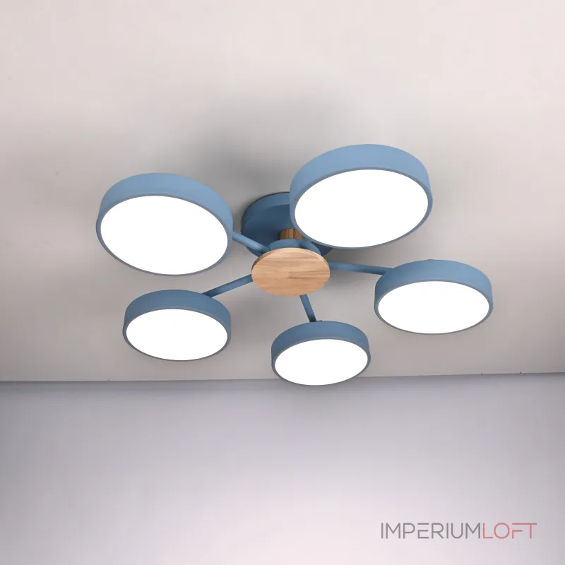 Потолочная люстра MOVE 5 Blue от ImperiumLoft Потолочная люстра MOVE 5 Blue от ImperiumLoft