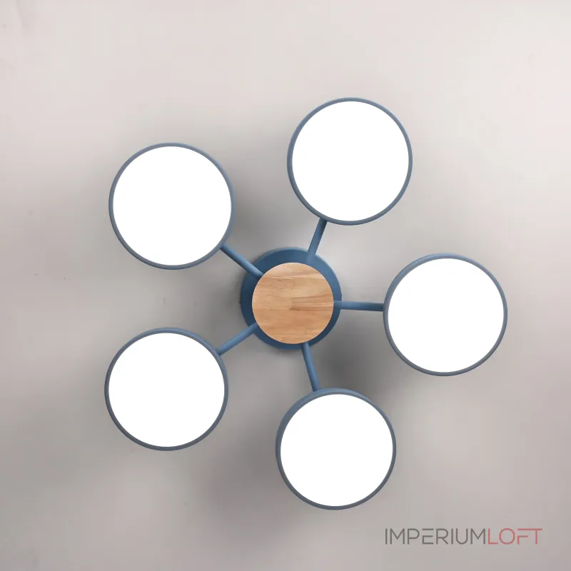 Потолочная люстра MOVE 5 Blue от ImperiumLoft Потолочная люстра MOVE 5 Blue от ImperiumLoft