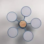 Потолочная люстра MOVE 5 Blue от ImperiumLoft