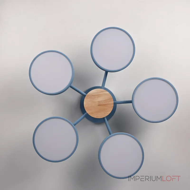 Потолочная люстра MOVE 5 Blue от ImperiumLoft Потолочная люстра MOVE 5 Blue от ImperiumLoft