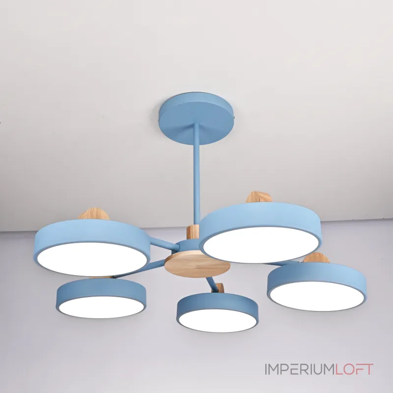 Потолочная люстра MOVE 5 Blue от ImperiumLoft Потолочная люстра MOVE 5 Blue от ImperiumLoft