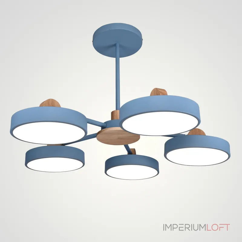 Потолочная люстра MOVE 5 Blue от ImperiumLoft Потолочная люстра MOVE 5 Blue от ImperiumLoft