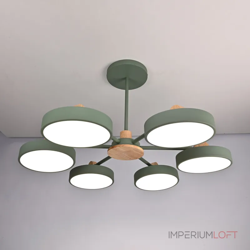 Потолочная люстра MOVE 6 Green от ImperiumLoft