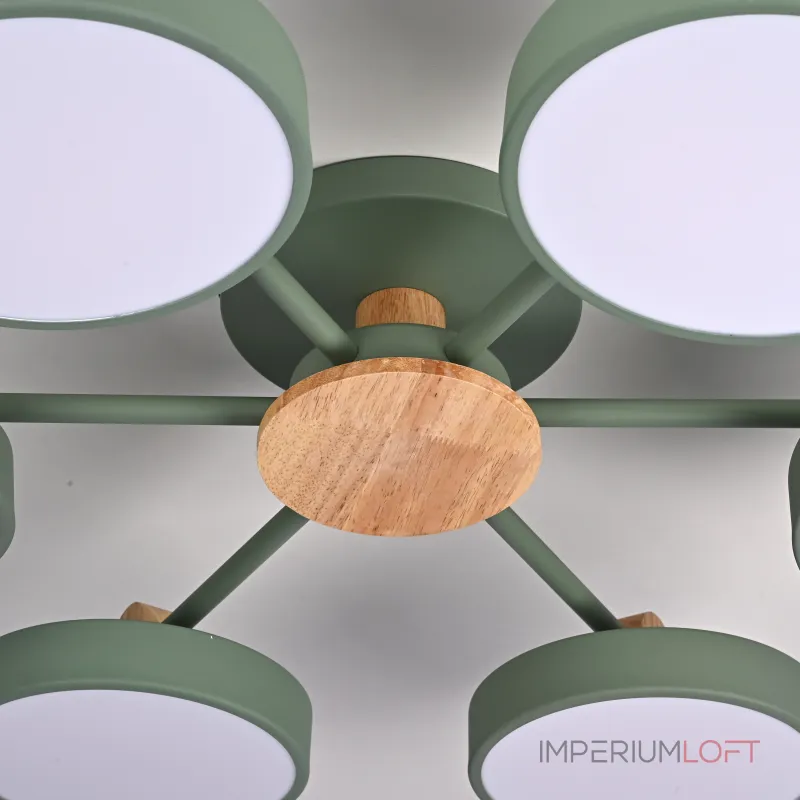 Потолочная люстра MOVE 6 Green от ImperiumLoft