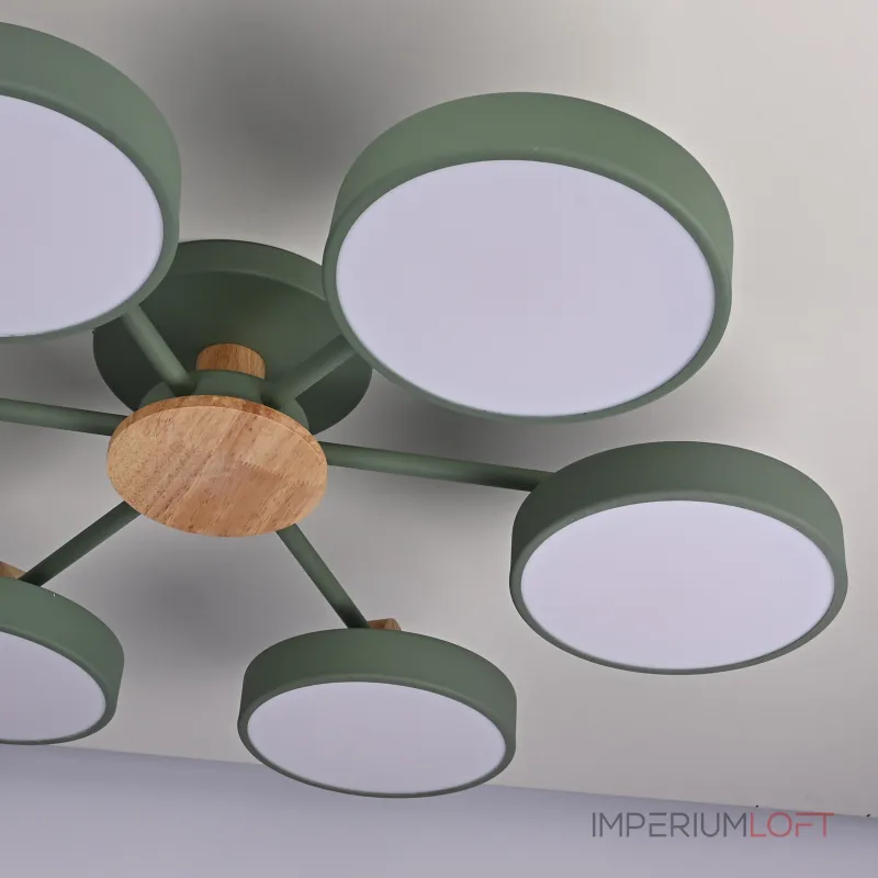 Потолочная люстра MOVE 6 Green от ImperiumLoft