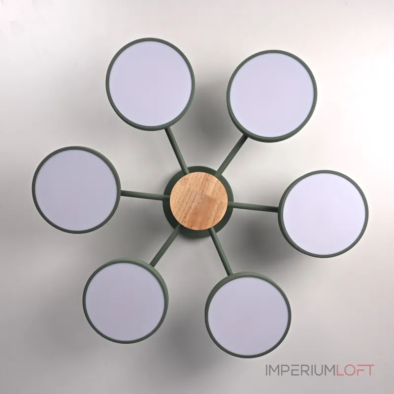 Потолочная люстра MOVE 6 Green от ImperiumLoft