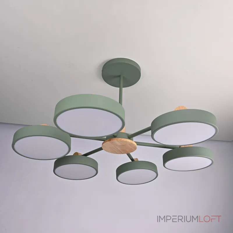 Потолочная люстра MOVE 6 Green от ImperiumLoft