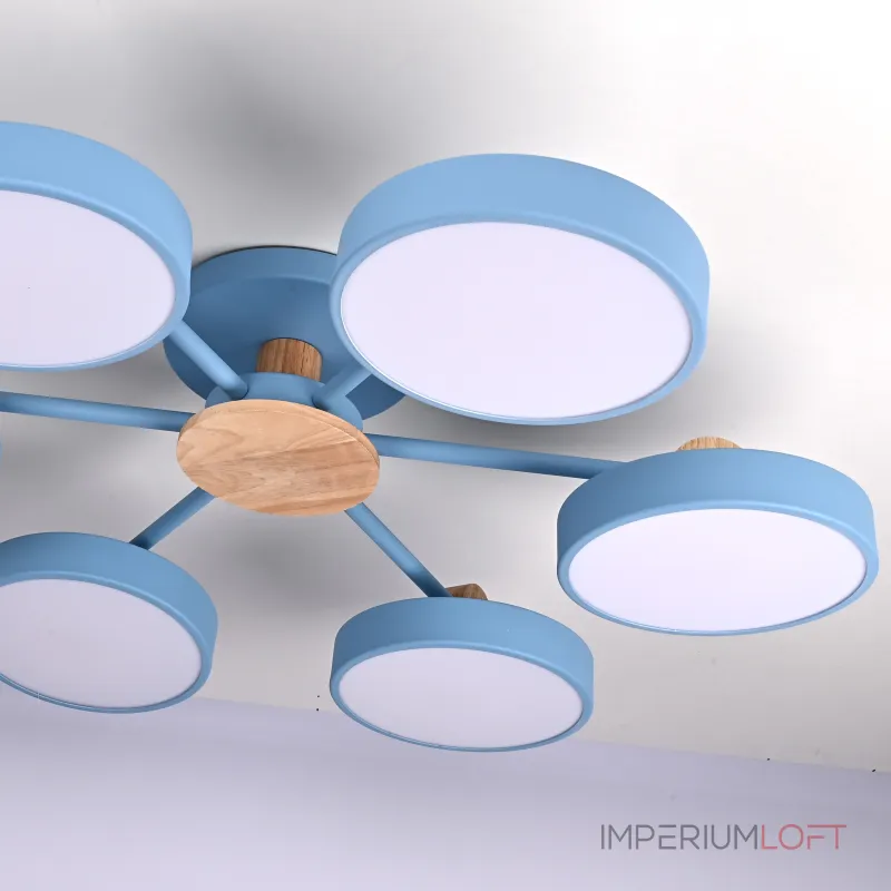 Потолочная люстра MOVE 6 Blue от ImperiumLoft